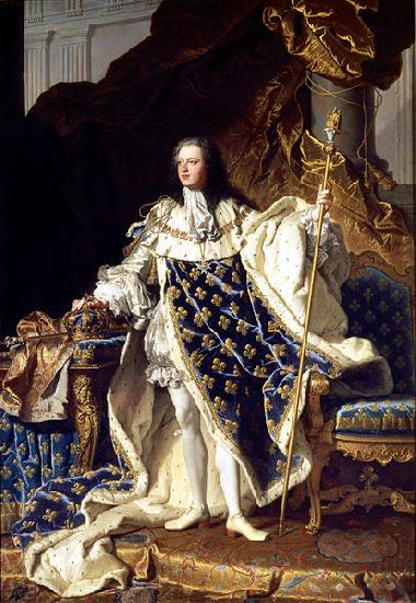 Hyacinthe Rigaud Portrait of Louis XV France oil painting art